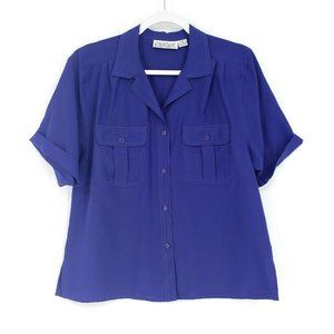 Alyssa Carr Vintage Double Pocket Blouse Top